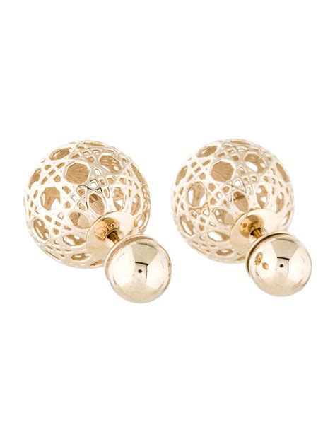 dior tribales earrings in aged gold-tone metal|dior tribales earrings review.